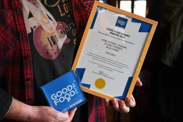 Well deserved awards for The King Street Tavern in Portsmouth -Picture: Malcolm Wells (301019-9192)Byline: Malcolm WellsCredit: The News, PortsmouthSource: The News, Portsmouth