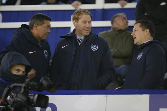 Mark Catlin, Eric Eisner and Andy Redman in discussions. (Photo by Robin Jones/Getty Images)