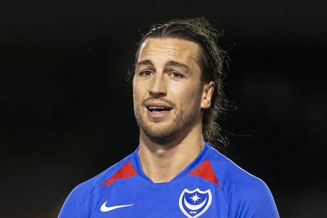Christian Burgess, currently in his fifth season at Fratton Park, is out of contract in the summer. Picture: Daniel Chesterton/PinPep