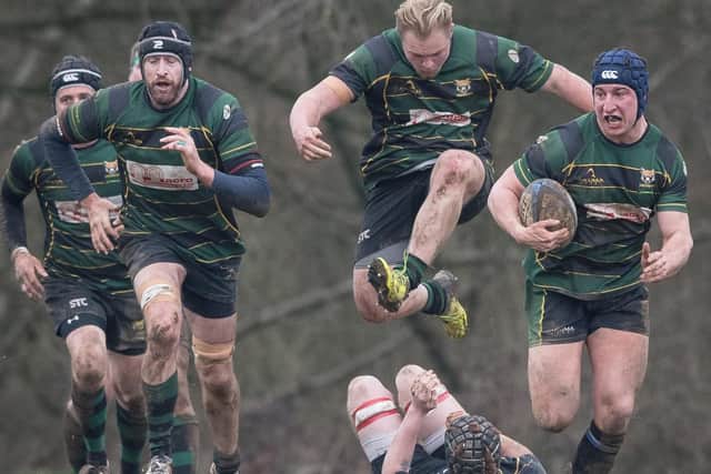 James Campbell, right, in action for Locks Heath
