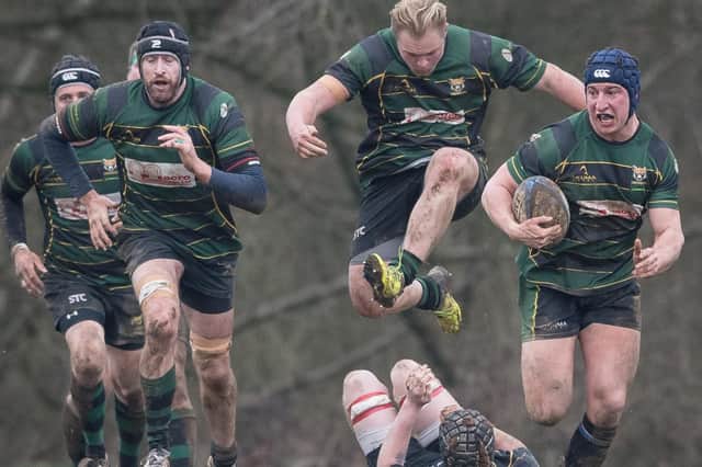 James Campbell, right, in action for Locks Heath