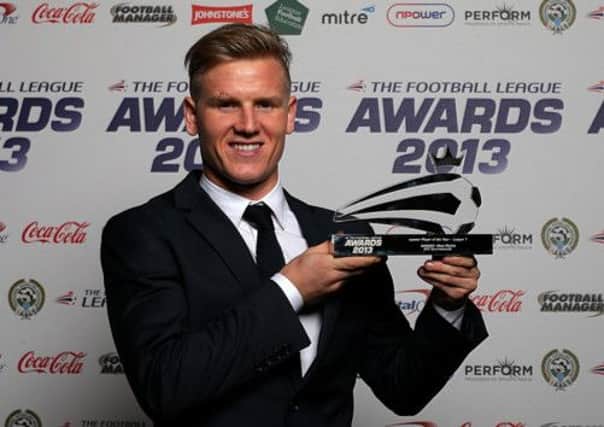 AFC Bournemouth's Matt Ritchie with the League One player of the year award
