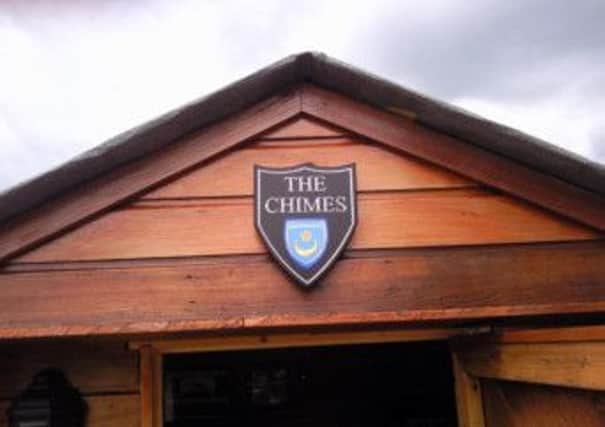 Kevin Blake's garden bar The Chimes - what have you named after Pompey?