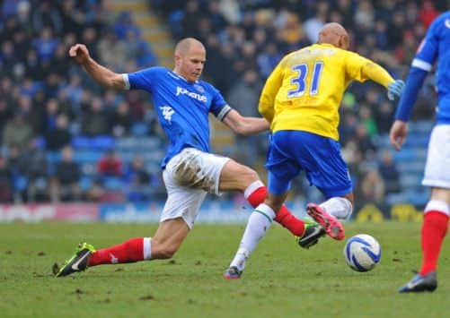 Johnny Ertl, left, is poised to sign a contract with Pompey
