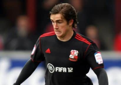 Swindon midfielder Luke Rooney