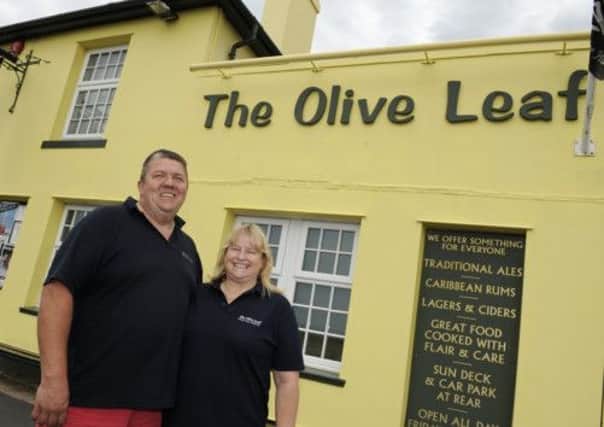 The Olive Leaf - at 48, The Seafront Hayling Island 

The Landlord Mike Berry and Landlady Tonya Berry 

Picture: Malcolm Wells (131728-9141)
