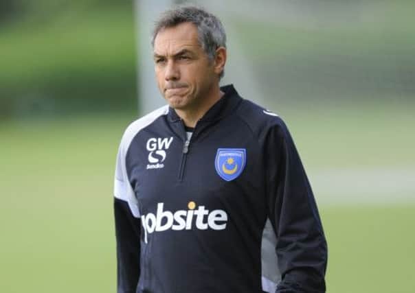 Pompey boss Guy Whittingham won't be taking his Blues squad to face Walton Casuals
