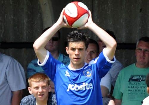 Liam Triggs will continue his Pompey development against Gosport Borough tonight at Privett Park