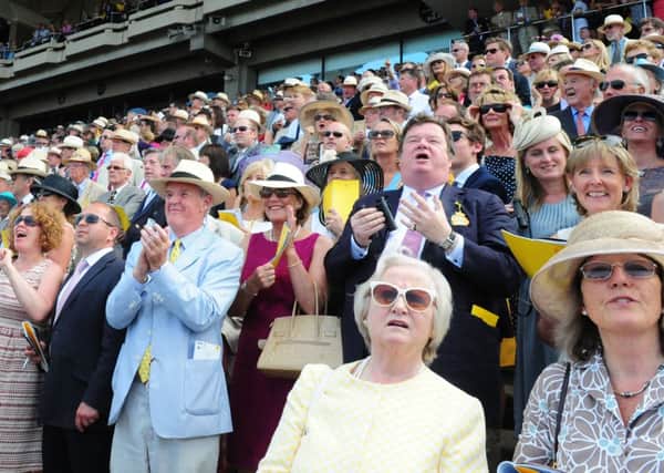 Another large crowd witnessed the Nassau and other Saturday races   Picture by Kate Shemilt C140777-18