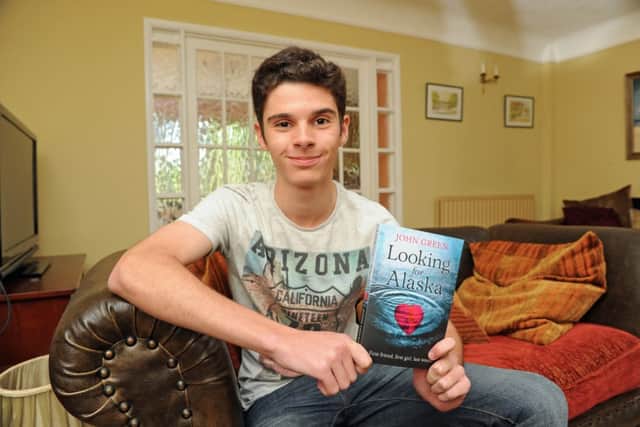 Lewis Walsh wants to make a film after being inspired by the book Looking for Alaska. Picture: Ian Hargreaves (142564-4)