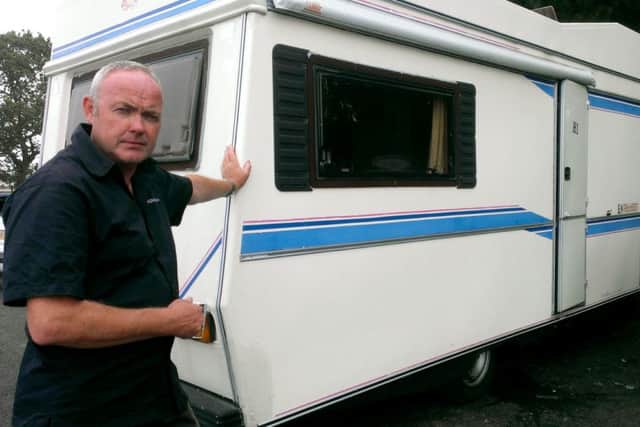 Geoff Holman with his camper van