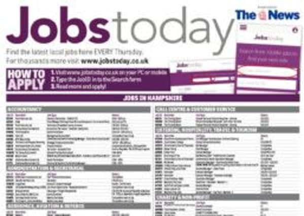 Jobs Today is featured in The News every Thursday