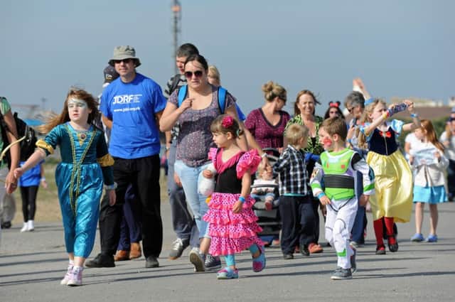 The walk along Hayling Island sea front to raise money for diabetes research.
 Picture: Ian Hargreaves (142722-1)