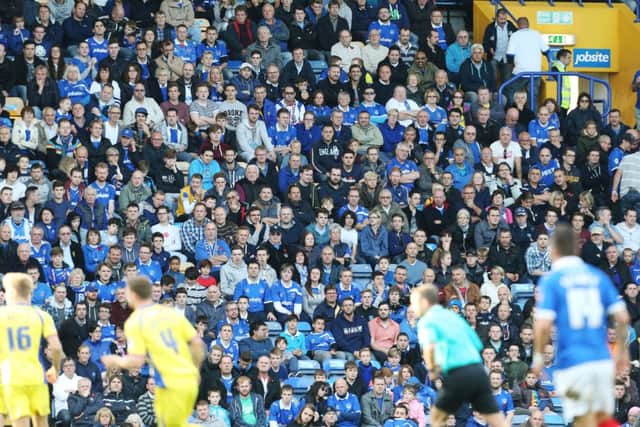Fans cheered Pompey to a 3-0 win over Carlisle United