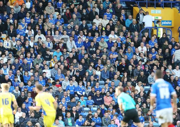 Fans cheered Pompey to a 3-0 win over Carlisle United