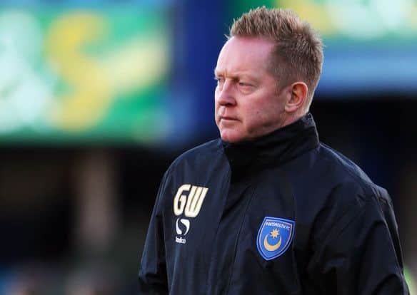 Pompey assistant manager Garry Waddock    Picture: Joe Pepler
