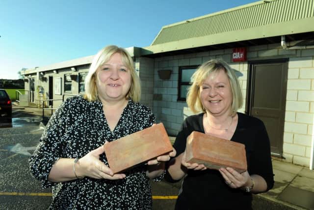 Hayling Island community centre is holding a sponsor-a-brick campaign to help fund an extension. From left, manager Tania Jones and administrator Tina Lambert. Picture: Paul Jacobs (150054-2)