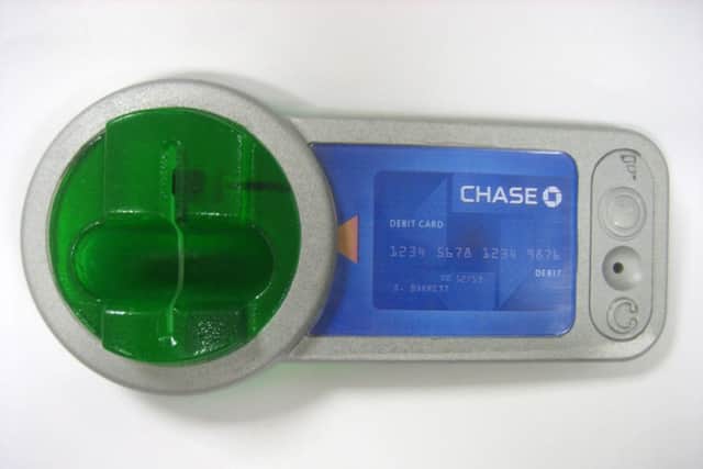 An example of a card-skimming machine