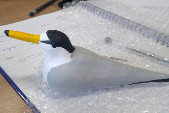 The RSPB has created  fake birds to put in Langstone Harbour
