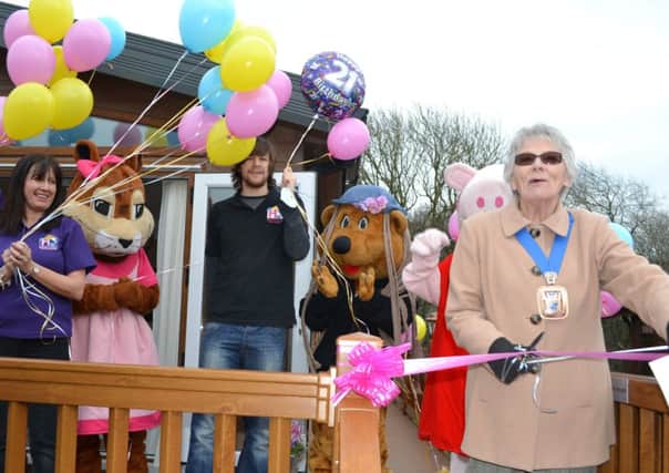 The opening of the third home in Hannah's Holiday Home Appeal in Milford on Sea by 

the Mayor of Havant Marjorie Smallcorn