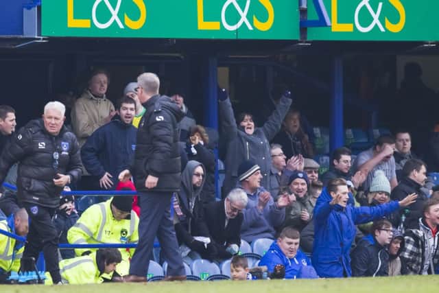 The final whistle
sounds. Picture: Barry Zee