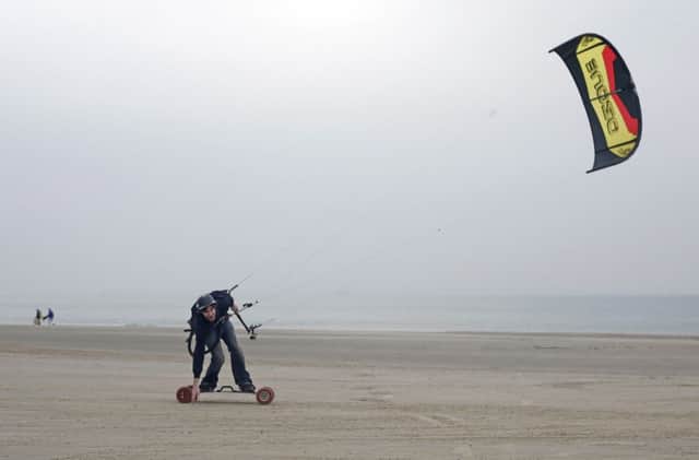 Kite boarder Steve Smith. Picture: Steve Parsons/PA Wire
