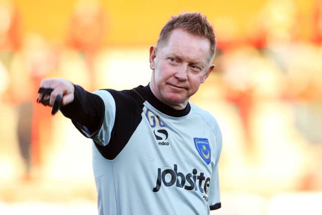 Pompey caretaker boss Gary Waddock Picture: Joe Pepler