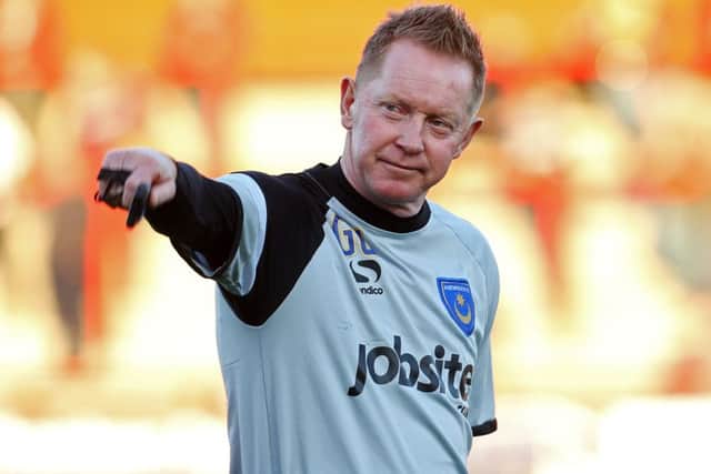 Pompey caretaker boss Gary Waddock Picture: Joe Pepler