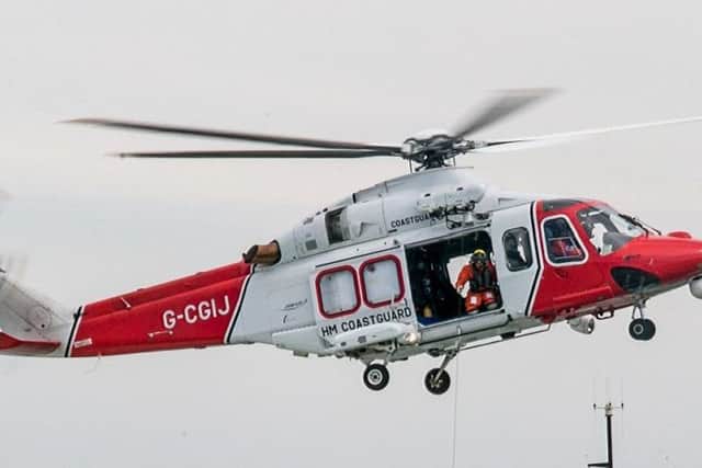 Coastguard helicopter
