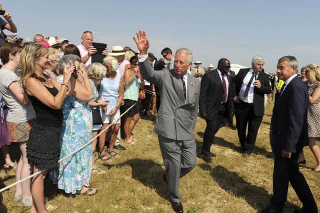A goodbye wave from Prince Charles 

Picture: Malcolm Wells (150701-5992)