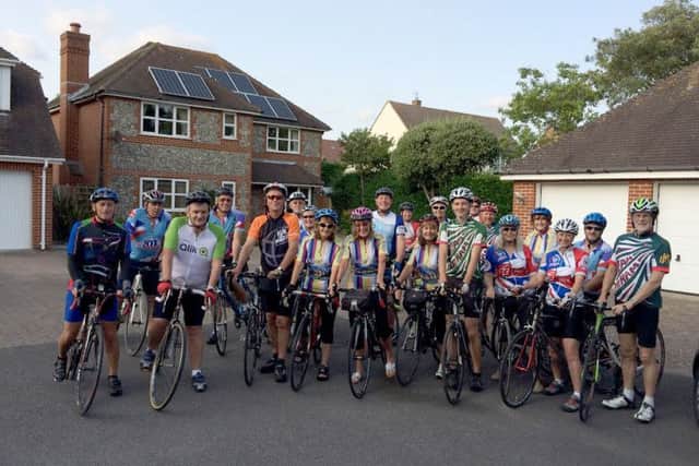 Participants in the 2015 Hayling to Paris cycle ride Picture: Kimberley Barber