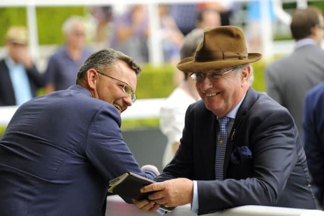 Adam Waterworth and Seamus Buckley are happy with how Goodwood is looking ahead of the festival / Picture by Malcolm Wells