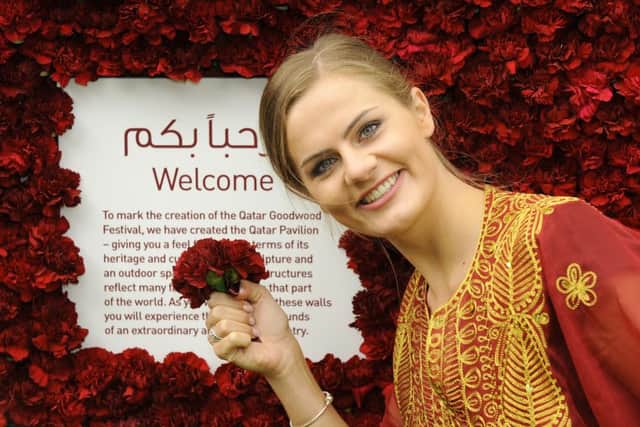 A special Qatari welcome awaited Goodwood's crowd / Picture by Malcolm Wells