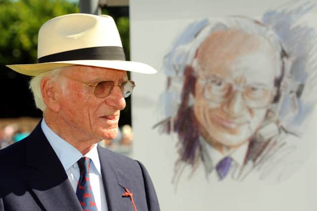 Sir Peter O'Sullevan at Goodwood for his 90th birthday celebration / Picture by Malcolm Wells
