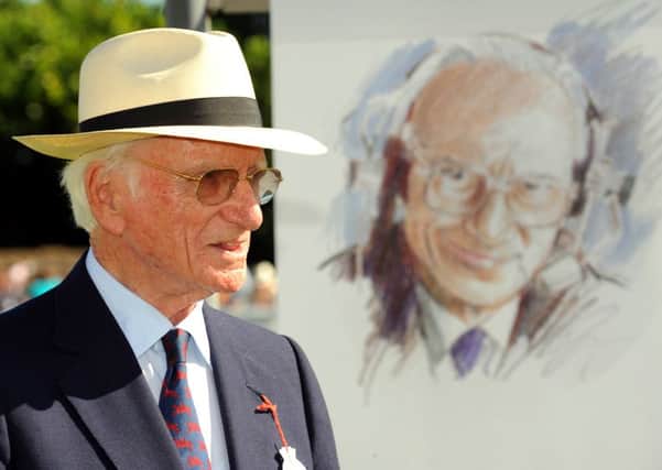 Sir Peter O'Sullevan at Goodwood for his 90th birthday celebration / Picture by Malcolm Wells