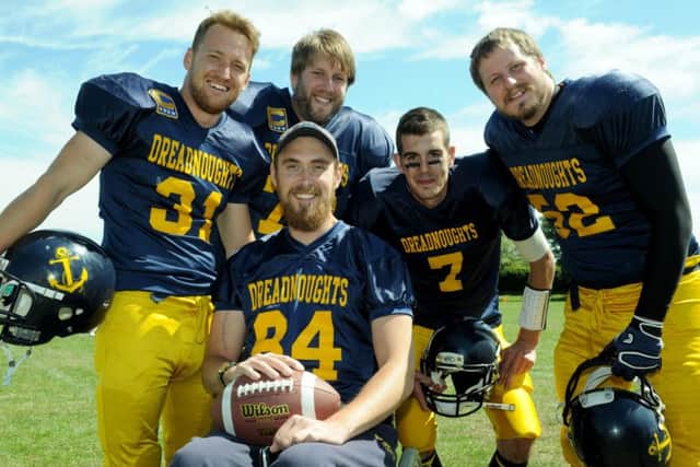 Dreadnoughts players Joe Perry, Paul Hook, Stuart Rees, and Luke Head-Rapson with Dan Wierzbicki
Picture: Paul Jacobs (151030-3)