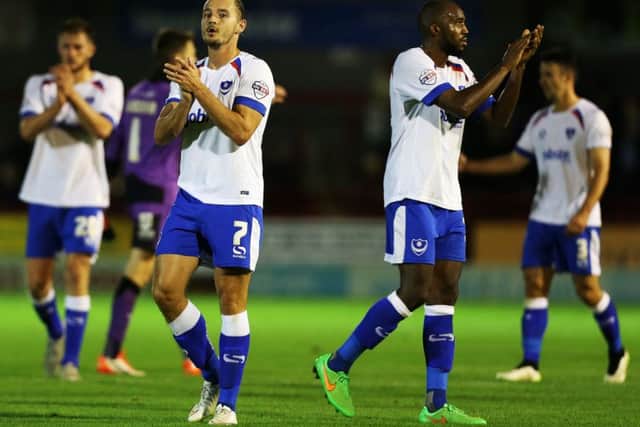 Pompey put in another very encouraging display in the draw at Crawley on Tuesday. Picture: Joe Pepler
