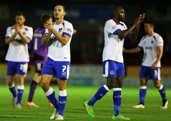 Pompey put in another very encouraging display in the draw at Crawley on Tuesday. Picture: Joe Pepler
