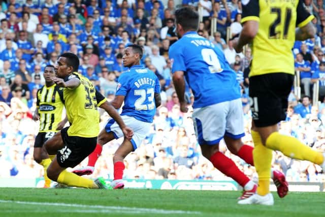 Kyle Bennett netted for Pompey against Dagenham. Picture: Joe Pepler