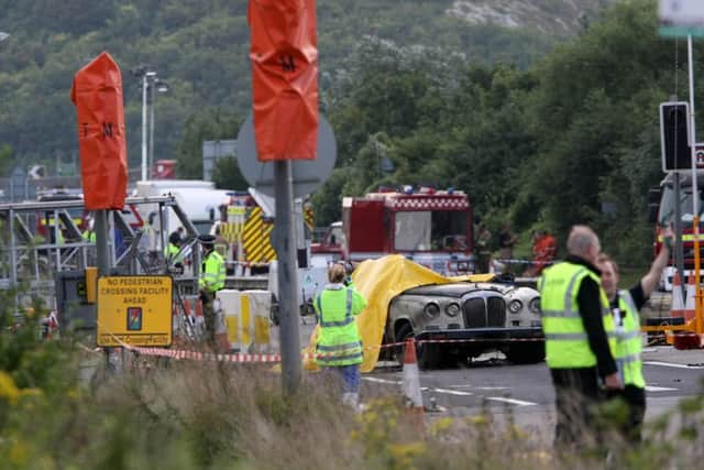 DM156665a.jpg Shoreham Airshow 2015. The crash scene on Sunday morning. Photo by Derek Martin SUS-150823-120607008