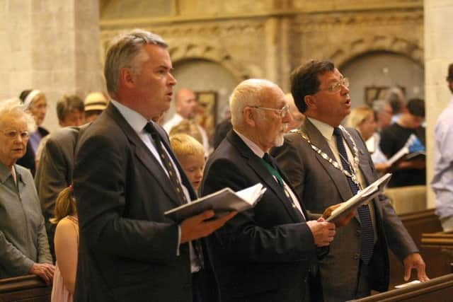 DM156869a East Worthing and Shoreham MP Tim Loughton at the service at St Mary de Haura Church in Shoreham