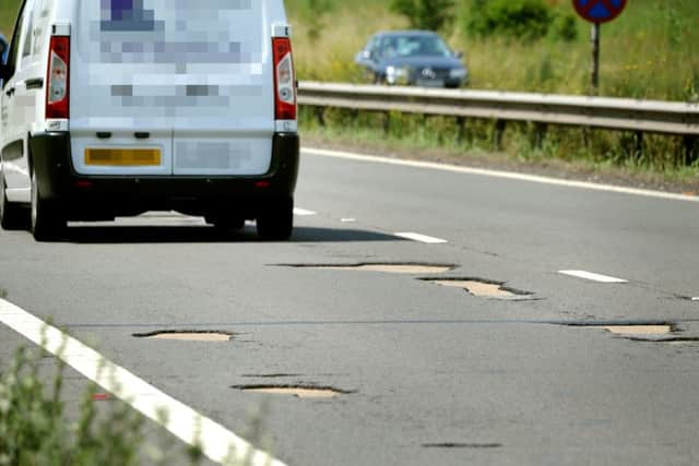 Many motorists have complained about the number of potholes on both carriageways