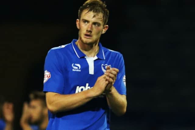 On-loan Pompey centre-half Matt Clarke Picture: Joe Pepler
