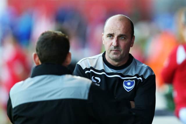 Paul Cook. Exeter City v Pompey. Johnstone's Paint Trophy first round. St James Park. Tuesday, September 1, 2015. Picture: Joe Pepler PPP-150109-215842001