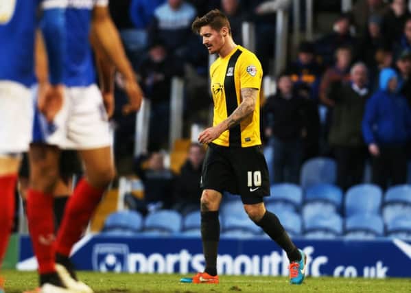 Barry Corr was sent off when his former club Southend United visited Fratton Park last season. Picture: Joe Pepler