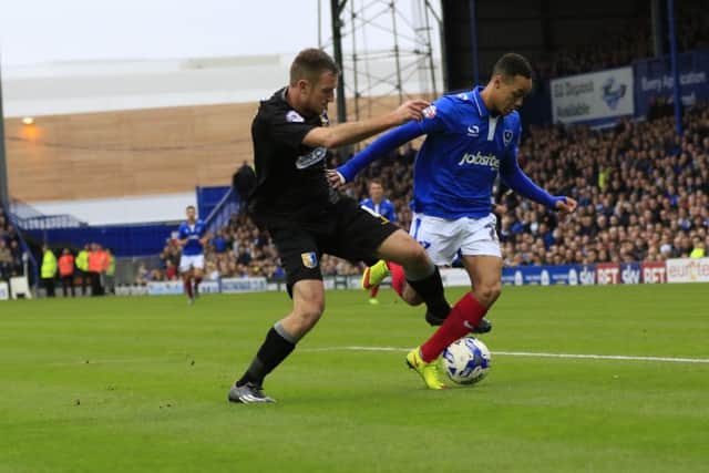 Mansfield battled hard at Fratton Park. Picture: Barry Zee
