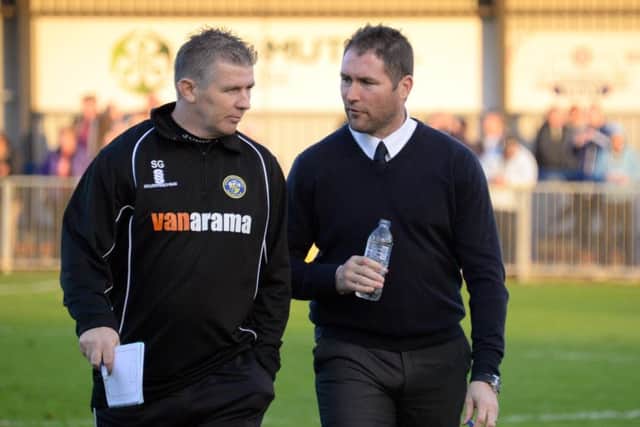 Lee Bradbury, right, and his assistant Shaun Gale. Picture: Paul Jacobs (143301-1)