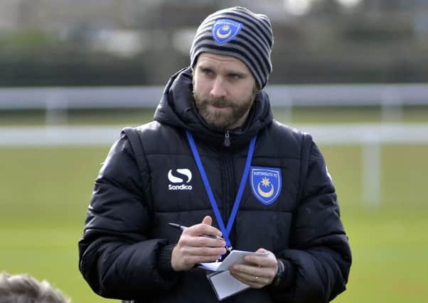 Pompey Academy coach Mikey Harris   Picture: Neil Marshall