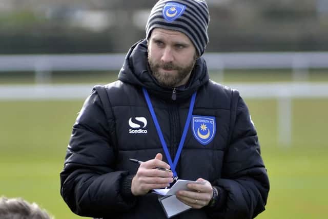 Pompey Academy coach Mikey Harris   Picture: Neil Marshall