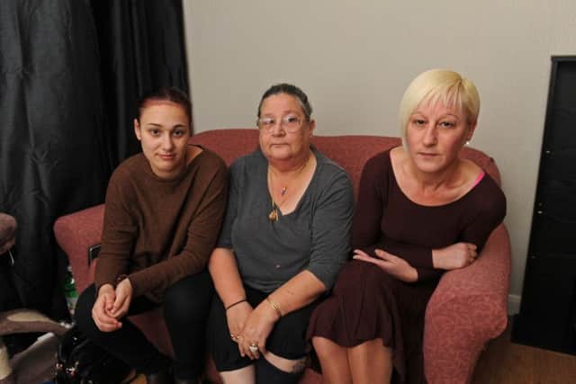 Tracey Hall, right, her mum Kay Hall and daughter Tyler Saunders Picture Ian Hargreaves  (160022-1)